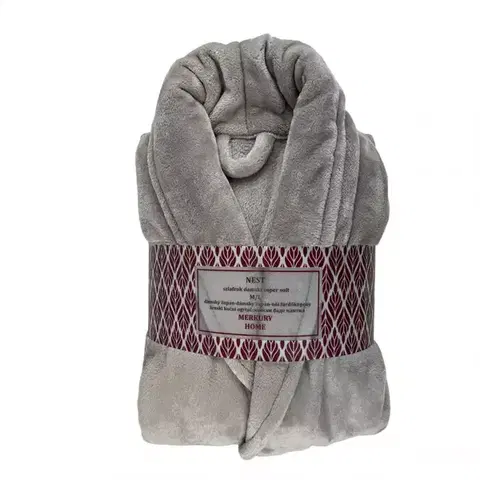 Bytový textil Župan Nest Super Soft svetlosivý M Merkury Home