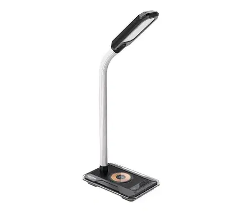 Lampy  08989L - LED RGBW Stmievateľná stolná lampa s Qi nabíjaním 30W/230V čierna 08989L