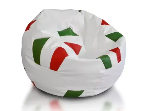 Sedacie vaky a kocky Sedací vak lopta štáty ekokoža TiaHome - Taliansko