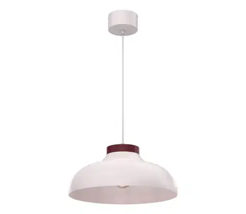 Svietidlá  Luster na lane BASCA 1xE27/15W/230V krémová/bordová 8485A