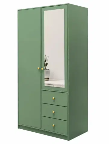 Šatníkové skrine ArtStol Šatníková skriňa SIENA 2 D2 | zelená