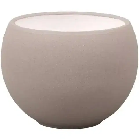 Záhrada Obal na kvetináč  LUNA STRUKTUR d17x13cm hnedá mat