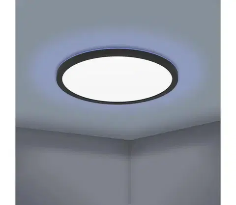 Svietidlá Eglo 31704-LED RGBW stmievateľné stropné svietidlo ROVITO-Z 1xLED/16,5W/230V pr.42cm čierna 31704