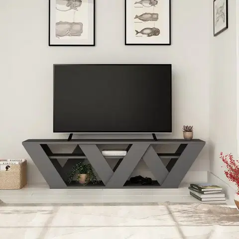 TV stolíky TV stolík Ralla - Anthracite - POSLEDNÝ KUS