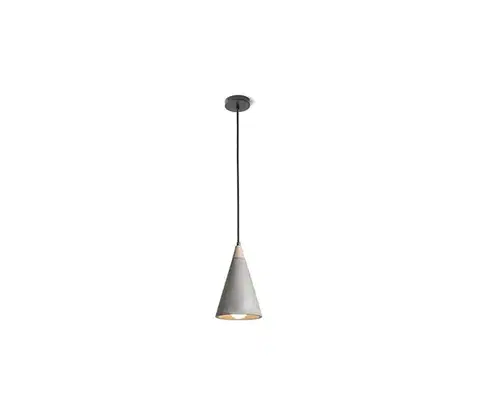 Svietidlá RED - Design  - R12380 - Luster na lanku HEIDI 1xE27/28W/230V betón/drevo R12380