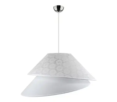 Svietidlá  - Luster na lanku COCO 1xE27/40W/230V pr. 50 cm biela 8845