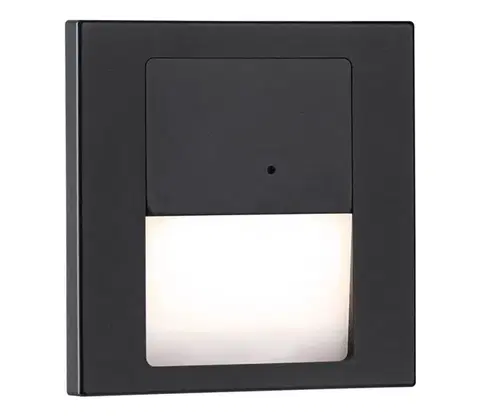 Svietidlá Paulmann 80004 - LED/1W Schodiskové svietidlo so senzorom TSARO 230V Lead/čierna 80004