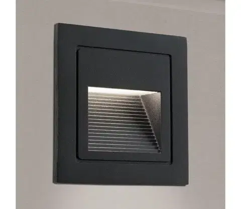 Záhradné lampy Orion AL 11-1217 - LED vestavné svietidlo LORO LED/2W/230V IP65 čierne AL 11-1217 schwarz