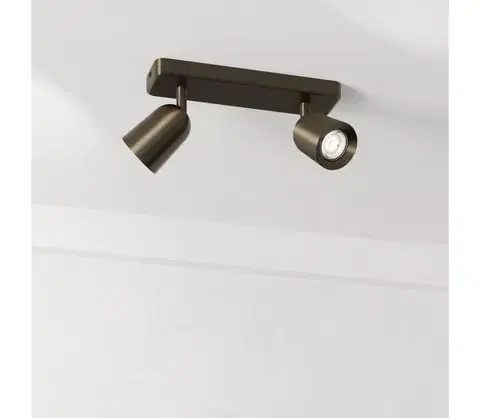 Svietidlá Eglo 901949 - Bodové svietidlo CAMALDOLI 2xGU10/10W/230V bronzové 901949