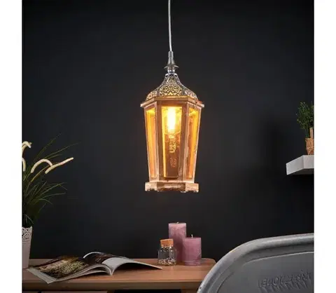 Svietidlá Eglo 49206 - Luster KINGHORN 1xE27/42W/230V 49206