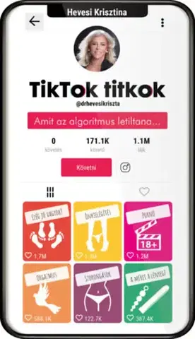 Psychológia, etika TikTok titkok - Amit az algoritmus letiltana - Krisztina Hevesi