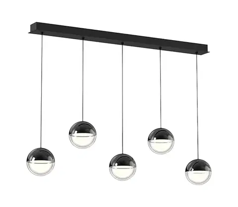 Svietidlá Viokef Lighting LED luster na lankách ZIREA LED/30W/230V čierna 4330000