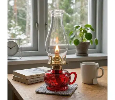 Lampy BRILAGI - Petrolejová lampa MERLIN červená 8590828169338