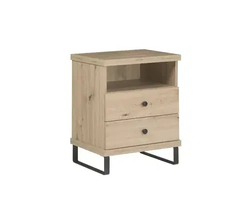 Nočné stolíky CAROLYN C17 nočný stolík na nožičkách, dub artisan