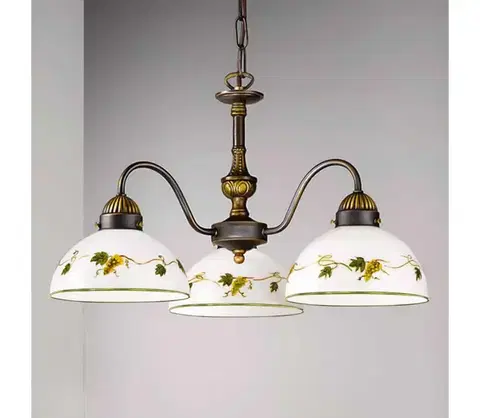 Svietidlá Kolarz 731.83.122 - Luster na reťazi NONNA 3xE27/75W/230V víno 731.83.122