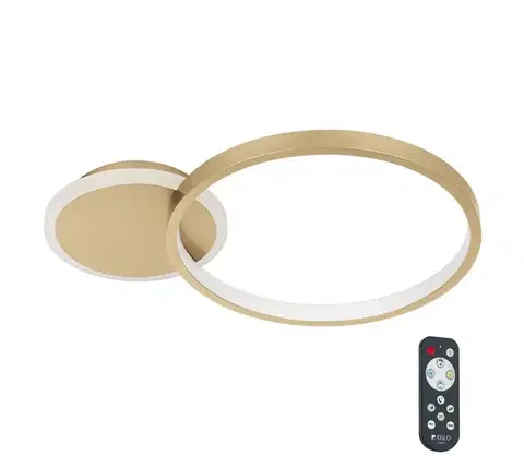 Svietidlá Eglo 900423 - LED Stmievateľné stropné svietidlo GAFARES LED/15W/230V zlatá + DO 900423