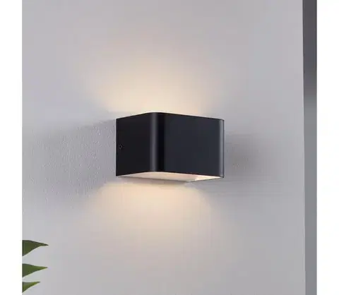 Svietidlá Eglo 901016 - LED Nástenné svietidlo SANIA LED/6W/230V 3000K čierna 901016