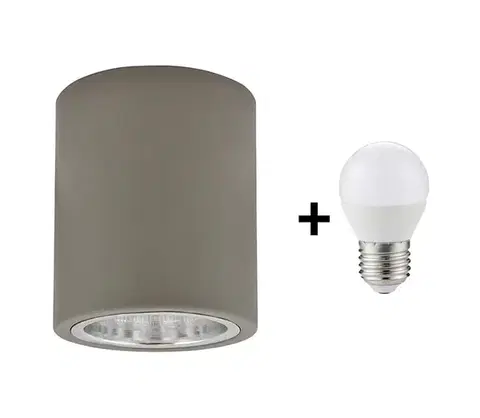 Svietidlá  LED Stropné svietidlo JUPITER 1xE27/6W/230V 120x98 mm SA1041+KB0018