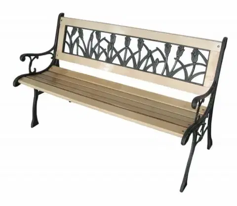 Záhradné stoličky a kreslá Kinekus Lavica záhradná, 125x53x74cm, HEDVIGA