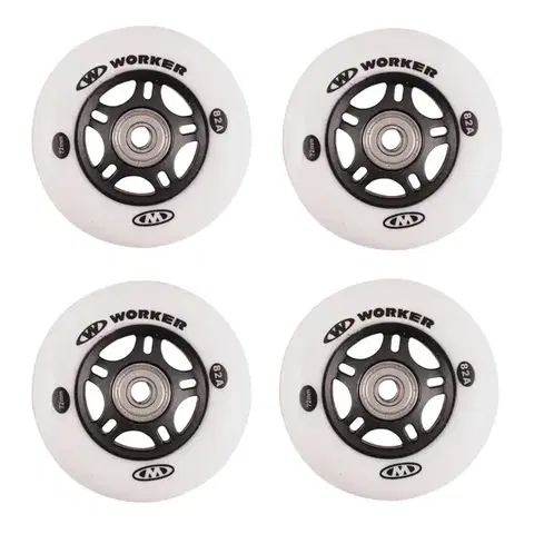 In-line kolieska In-line kolieska WORKER 72mm a ložiská ABEC-7 chrome - Set 4 ks