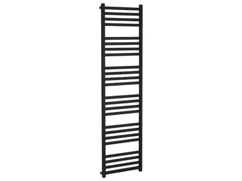 Radiátory do kúpeľne CERANO - Kúpeľňový radiátor Fulgiduson - bočné pripojenie - 765W - čierna matná - 1800x530 mm CER-18050BD