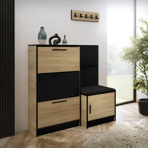 Skrinky na topánky Skrinka na topánky Kpl Foli Craft + Čierna (ITAKA 15)