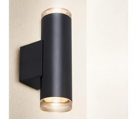 Svietidlá BRILAGI - Kúpeľňové bodové svietidlo SELE AQUA 2xGU10/30W/230V IP44 čierna WO-T9-B-OEM