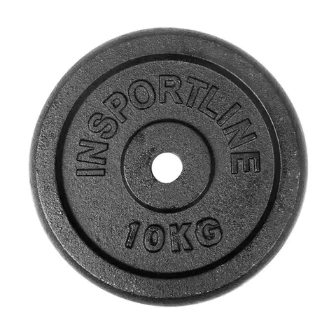 Závažia k činkám Liatinové závažie inSPORTline Castblack 10 kg 30 mm