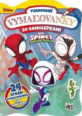 Nalepovačky, vystrihovačky, skladačky Tvarované vymaľovanky - Spidey