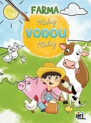 Nalepovačky, vystrihovačky, skladačky Maluj vodou: Farma