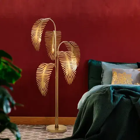 Stojacie lampy Stojacia lampa Palm 13925 - Gold