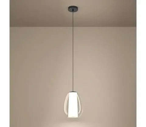 Svietidlá Eglo 390457 - LED stmievateľný luster na lanku MENORCA LED/7W/230V + LED/1,6W chróm 390457