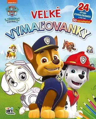 Nalepovačky, vystrihovačky, skladačky Veľké vymaľovanky - Labková patrola