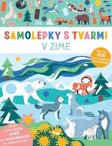 Nalepovačky, vystrihovačky, skladačky V zime - Samolepky s tvarmi