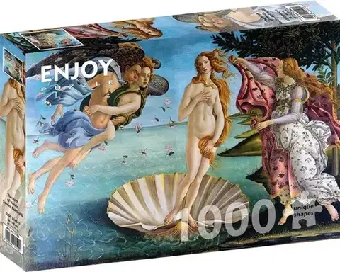 1000 dielikov Enjoy Puzzle Sandro Botticelli: Zrodenie Venuše