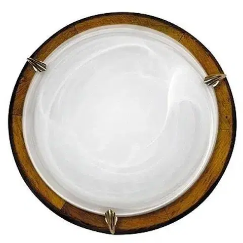 Stropná svetla Stropné svietidlo Duna plafond 30 alabastr orech 1X60W