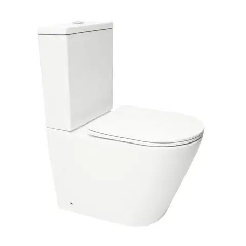 Záchody WC kombi komplet kombinovaný SAT Infinitio biela matná mat vario odpad SATINF031VPSNWM SATINF031VPSNWM