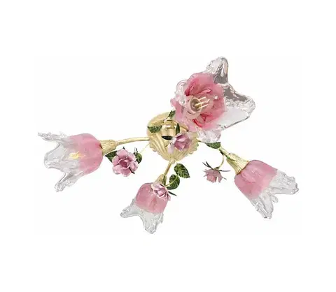 Svietidlá  Prisadený luster FIORINTINO 4xE14/40W/230V 438-cl95-pla81-cp029