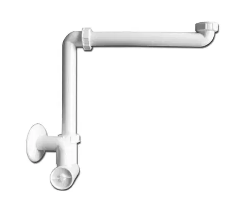 Svietidlá JIKA H8942460000001 - Umývadlový sifón CUBITO DN40 biely H8942460000001