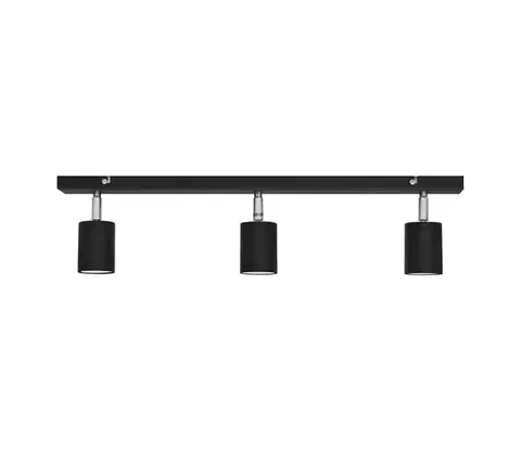 Svietidlá  LED Bodové svietidlo TUNE 3xGU10/4,8W/230V čierna R-L 1927/3 BK+CH+BK