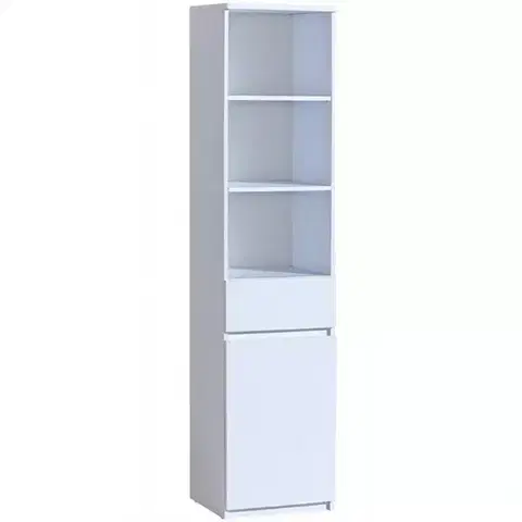 Sektorový nábytok Regál Arca 1S AR3 Biely