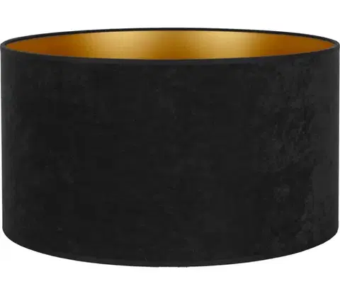 Predlžovacie káble  - Tienidlo univerzálne VELVET E27 pr. 35 cm čierna/zlatá 82610