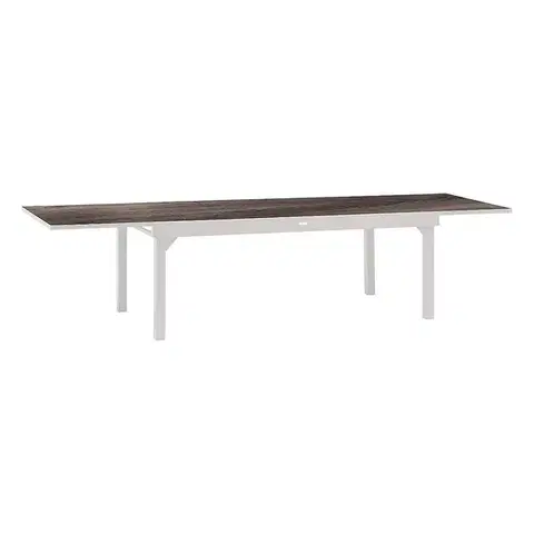 Stolčeky DEOKORK Hliníkový stôl VALENCIA 200/320 cm (biela)