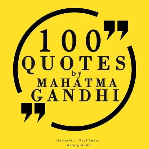 Filozofia Saga Egmont 100 Quotes by Mahatma Gandhi (EN)