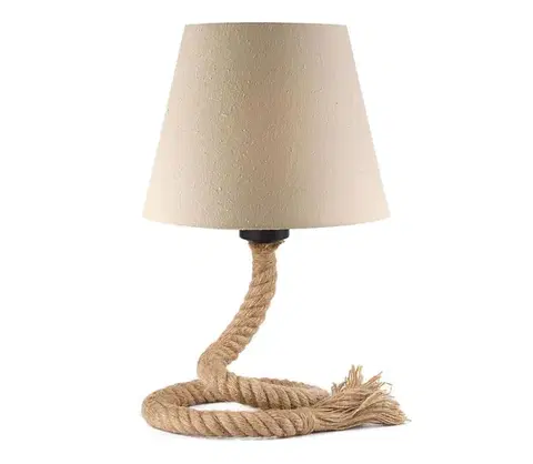 Lampy ONLI - Stolná lampa CORDA 1xE27/22W/230V 32 cm béžová 4993/L