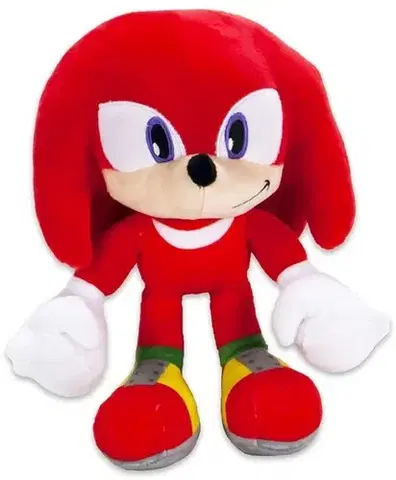Plyšové a textilné zvieratká Plyšový Sonic Knuckles - červený 28 cm