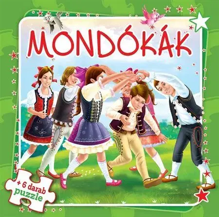 Leporelá, krabičky, puzzle knihy Mondókák + 6 darab puzzle
