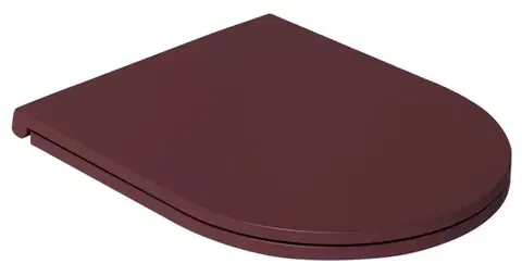 WC dosky ISVEA - INFINITY WC sedátko SLIM, Soft Close, Easy Take, matná maroon Red 40KF0543I