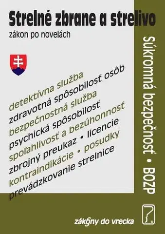 Právo - ostatné Strelné zbrane a strelivo - zákon po novelách