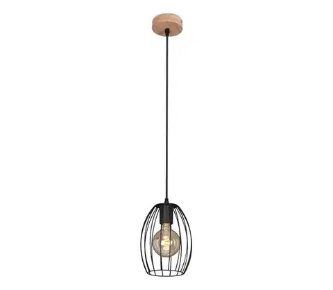 Svietidlá Brilo - Závesné svietidlo na lanku WAKTU 1xE27/60W/230V 4038-015